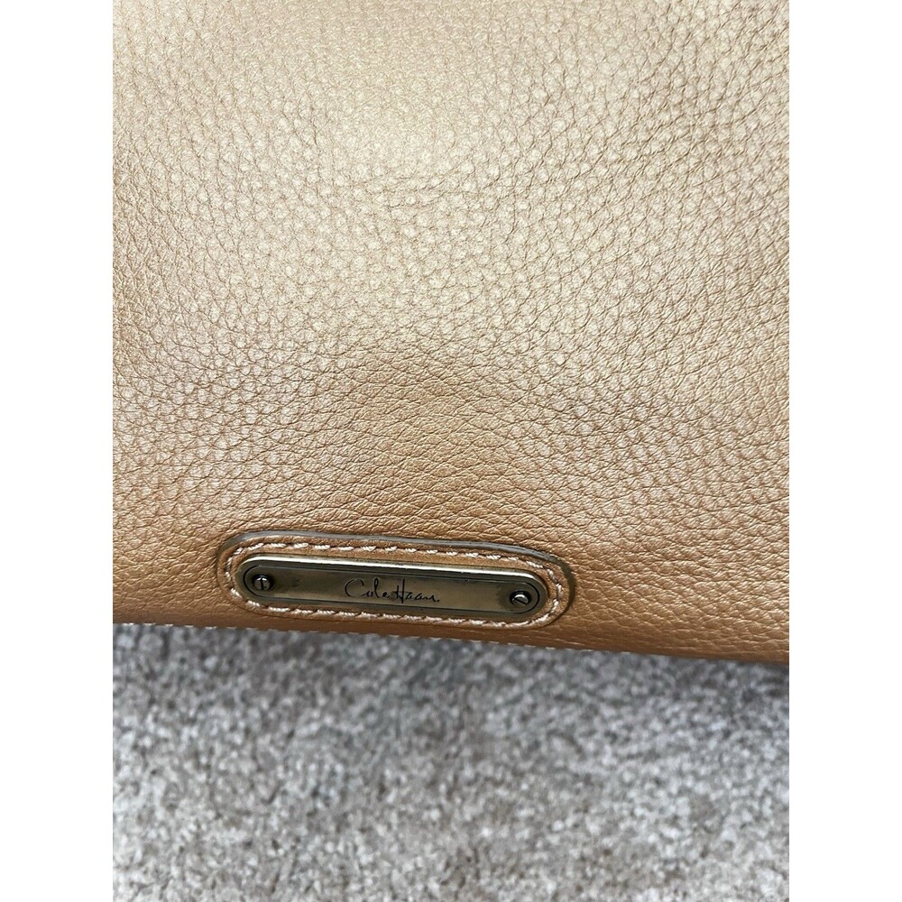 Cole Haan leather satchel purse Brown Village Work Office Professional Business - Picture 5 of 13